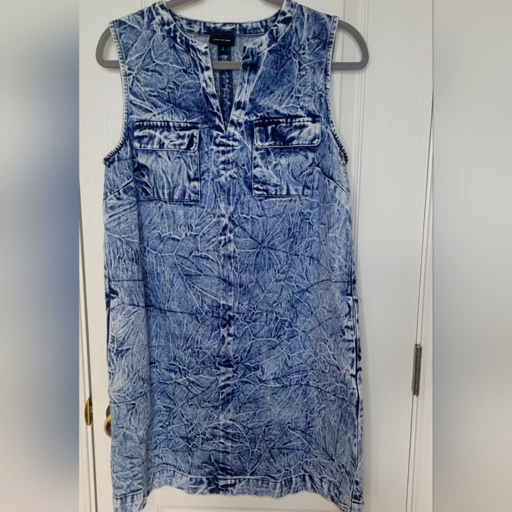 Who What Wear Indigo Denim Dress. Sz S. NWOT
